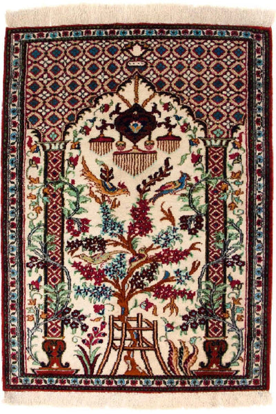 Qom silke Teppe 57x77cm - Persisk teppe