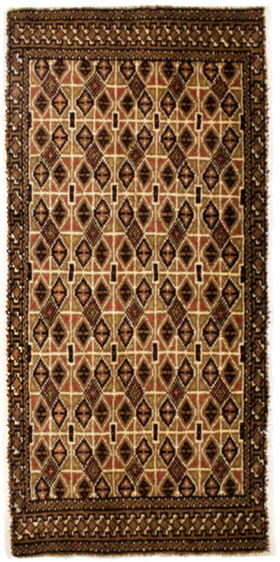 Turkaman teppe 50x100cm - Persisk teppe