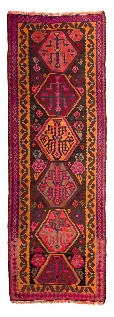 Antikk kilim Teppe 142x375cm