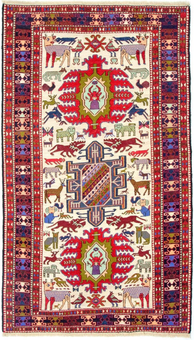 Silke kilim Teppe 118x212cm