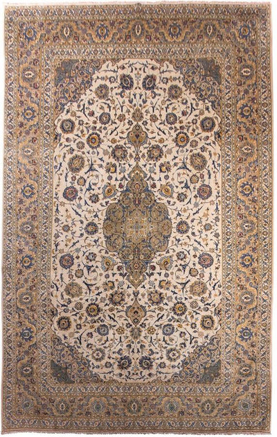 Kashan Teppe 295x415cm - Persisk teppe - beige