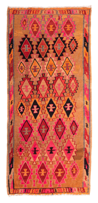 Antikk kilim Teppe 145x308cm