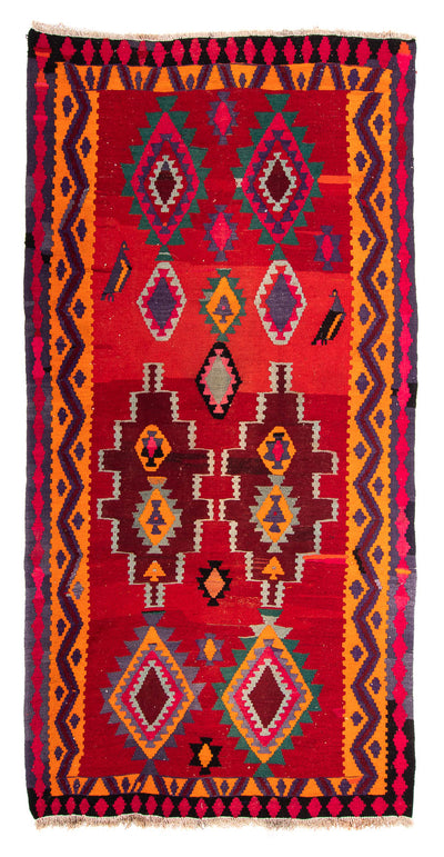 Antikk kilim Teppe 155x280cm