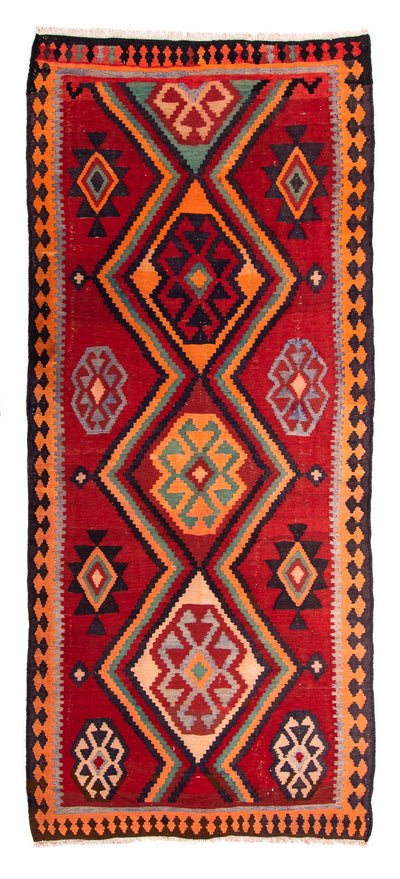 Antikk kilim Teppe 135x350cm