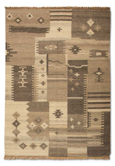 Moderne kilim Teppe 140x200cm - Ullteppe