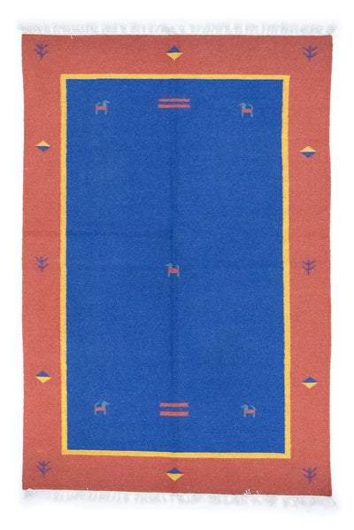 Moderne kilim Teppe 140x200cm - Ullteppe