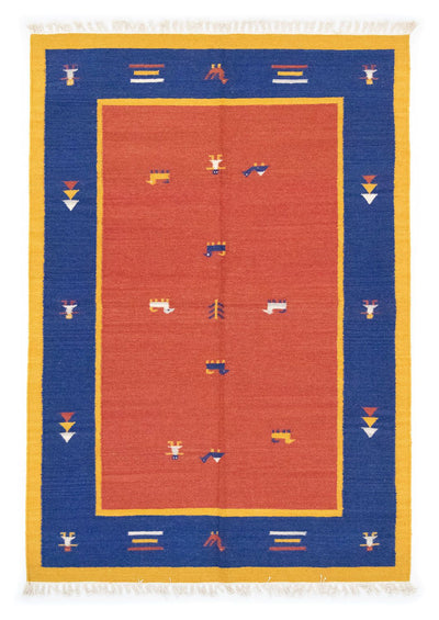 Moderne kilim Teppe 140x200cm - Ullteppe
