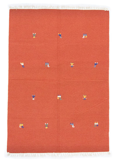 Moderne kilim Teppe 140x200cm - Ullteppe