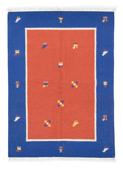 Moderne kilim Teppe 140x200cm - Ullteppe