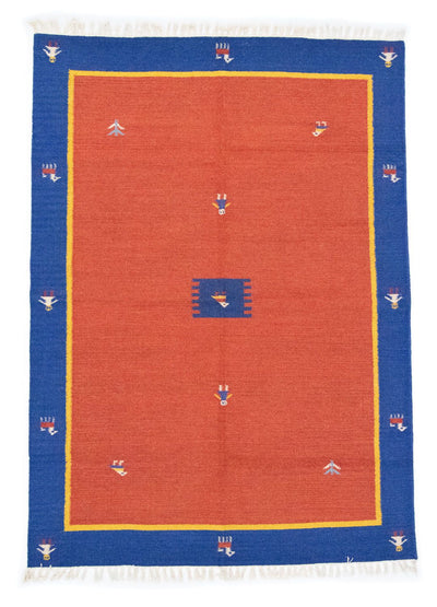 Moderne kilim Teppe 140x200cm - Ullteppe