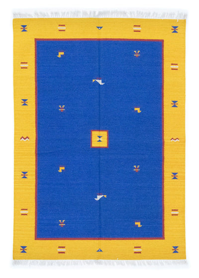 Moderne kilim Teppe 140x200cm - Ullteppe