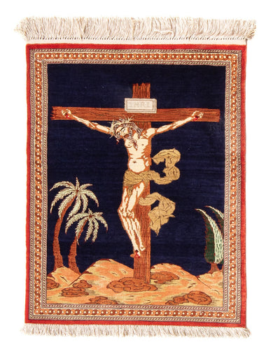 Qom silke Teppe 56x71cm - Persisk teppe