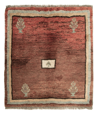Persisk Gabbeh Teppe 93x100cm - Ullteppe