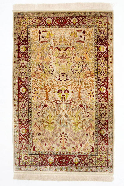 Hereke silke Teppe 92x150cm - Orientalsk teppe