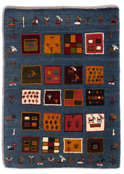 Persisk Gabbeh Teppe 65x90cm - Perserteppich Wollteppich