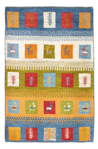 Persisk Gabbeh Teppe 60x90cm - Perserteppich Wollteppich