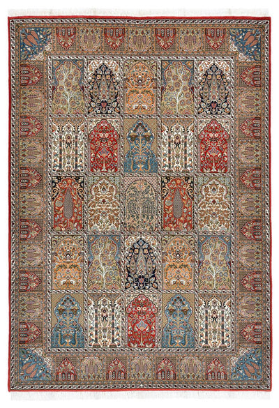 Indo Qom Teppe 172x242cm - Orientalsk teppe