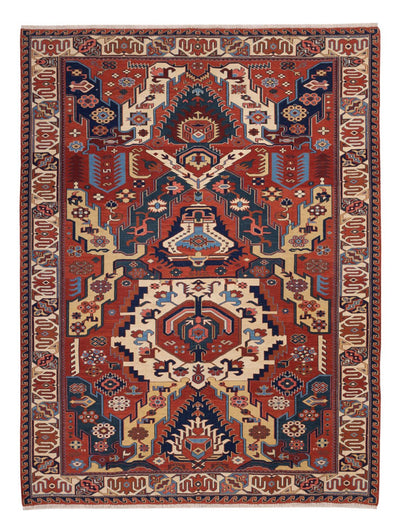 Afghansk kilim Teppe 194x256cm - flerfarget