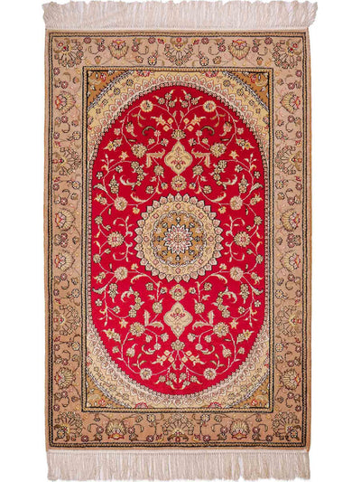 Kinesisk silke Teppe 78x121cm - Orientalsk teppe