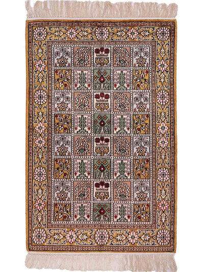 Kinesisk silke Teppe 62x92cm - Orientalsk teppe