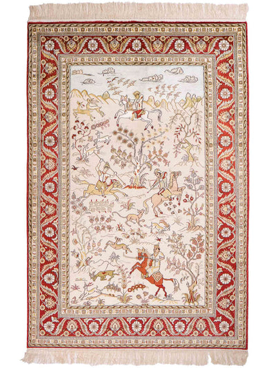 Kinesisk silke Teppe 121x193cm - Orientalsk teppe