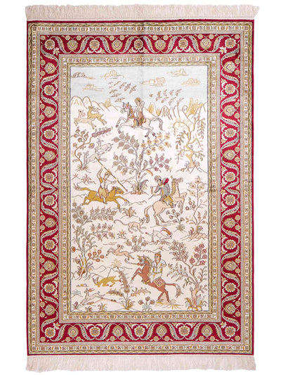 Kinesisk silke Teppe 123x180cm - Orientalsk teppe