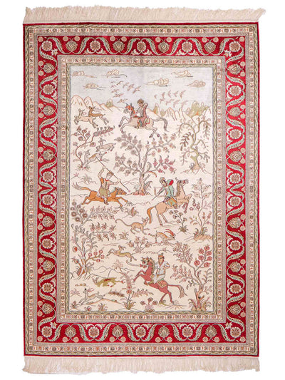 Kinesisk silke Teppe 124x180cm - Orientalsk teppe