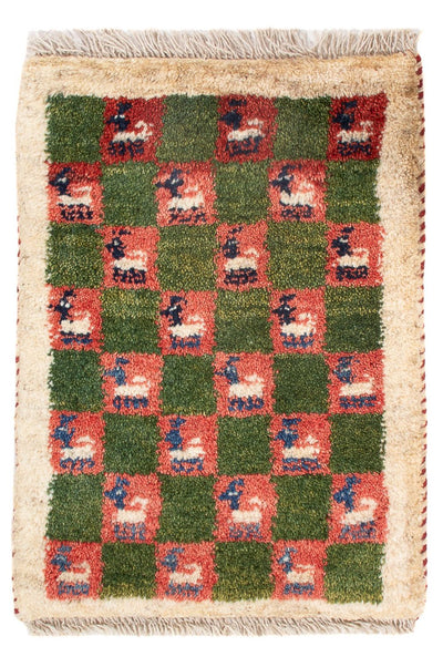 Persisk Gabbeh Teppe 40x60cm - Perserteppich Wollteppich