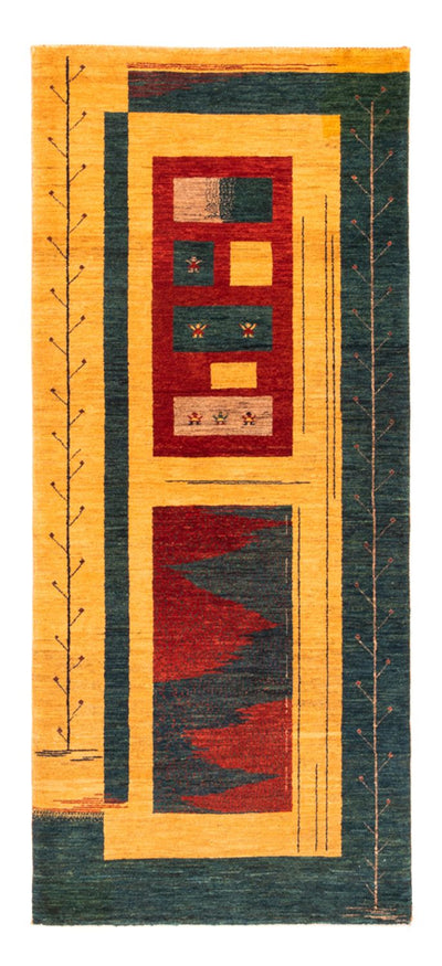 Persisk Gabbeh Teppe 80x198cm - Perserteppich Wollteppich