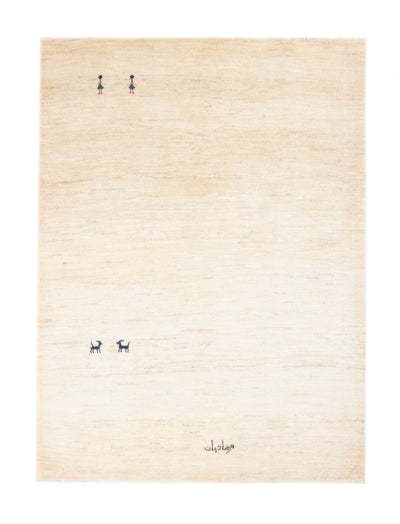 Persisk Gabbeh Teppe 102x150cm - Perserteppich Wollteppich