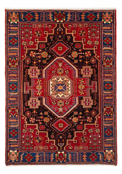Nahavand Teppe 147x200cm - Persisk teppe - bordeaux rød
