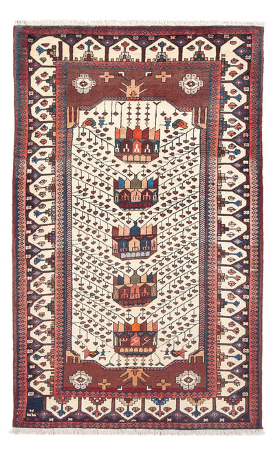 Joshaghan Teppe 124x206cm - Persisk teppe - krem