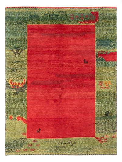 Persisk Gabbeh Teppe 152x198cm - Perserteppich Wollteppich