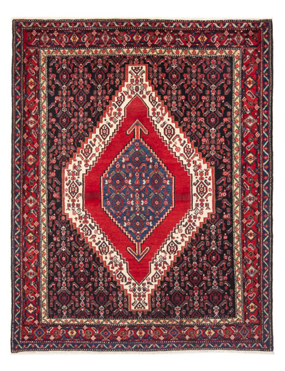 Senneh Teppe 143x193cm - Persisk teppe - mørkeblå
