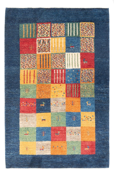 Persisk Gabbeh Teppe 101x146cm - Perserteppich Wollteppich