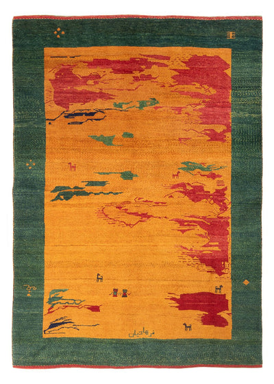 Persisk Gabbeh Teppe 163x207cm - Perserteppich Wollteppich