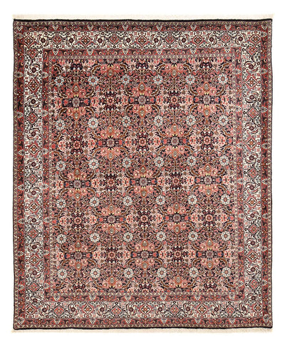 Bidjar Teppe 204x247cm - Persisk teppe - mørk rød