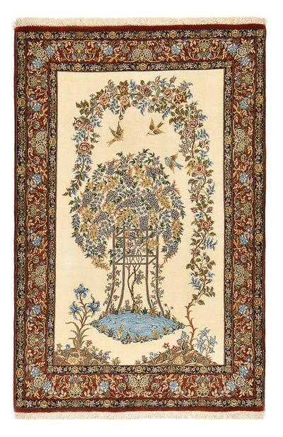 Ilam Teppe 129x201cm - Persisk teppe - lys beige