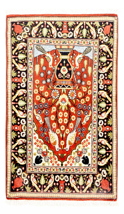 Qom Teppe 60x105cm - Persisk teppe - flerfarget