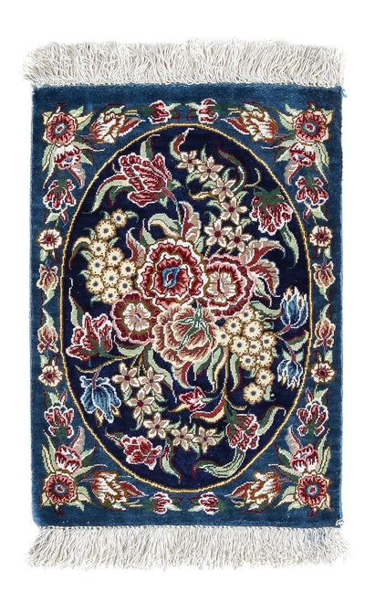 Qom silke Teppe 28x40cm - Persisk teppe
