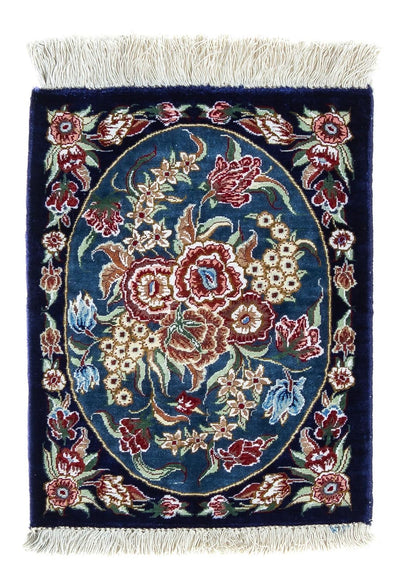 Qom silke Teppe 28x40cm - Persisk teppe
