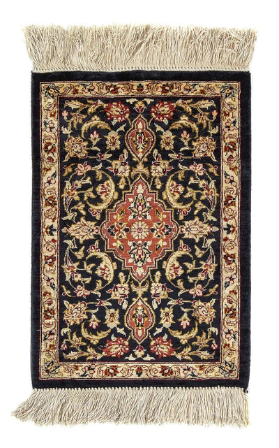 Qom silke Teppe 28x41cm - Persisk teppe