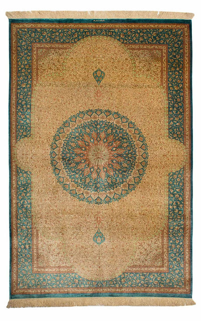 Qom silke Teppe 130x188cm - Persisk teppe