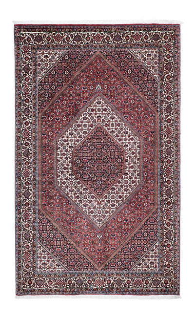 Bidjar Teppe 131x214cm - Persisk teppe - lys rød