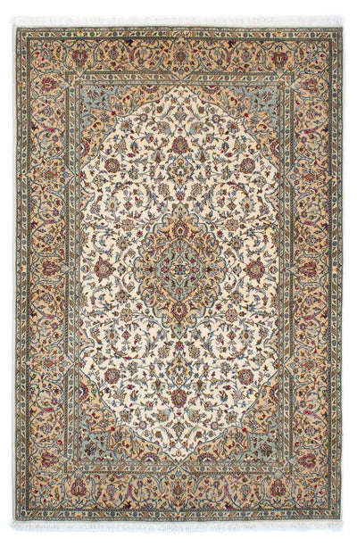 Kashan Teppe 142x216cm - Persisk teppe - beige