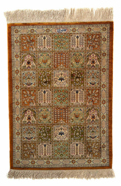 Qom Teppe 55x76cm - Persisk teppe