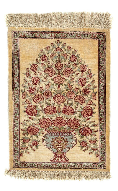 Qom silke Teppe 31x41cm - Persisk teppe