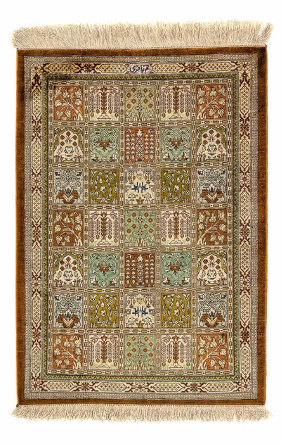 Qom Teppe 55x77cm - Persisk teppe