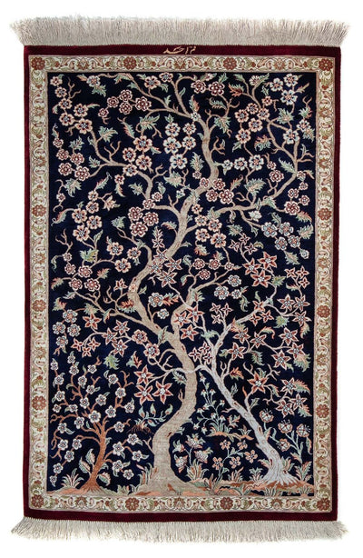 Qom Teppe 59x87cm - Persisk teppe