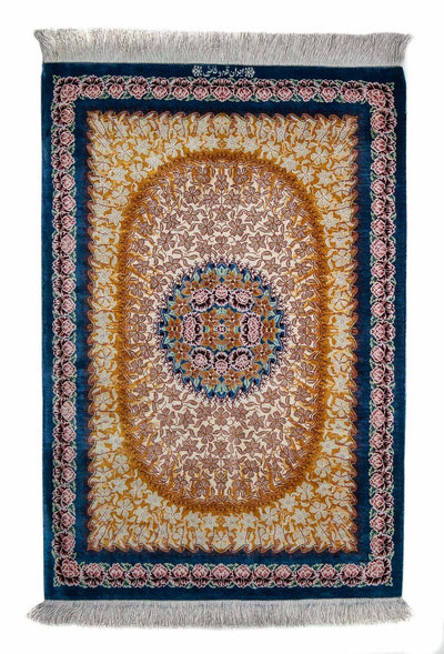 Qom silke Teppe 60x93cm - Persisk teppe